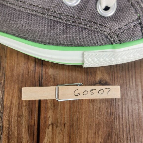 Womens 8 Converse Chuck Taylor All Star Gray Hi Fold Over Sneakers Shoes 535580F - Picture 10 of 10